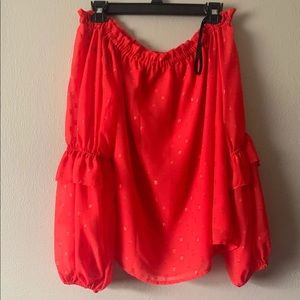 Bebe off the shoulder top